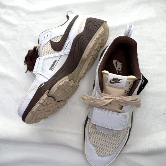 Nike Zoom Field Jaxx Travis Scott Lt Chocolate Brown White Men's Size 11.5